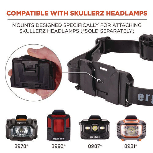 Skullerz 8979 Headband Light Mount With Silicone Strap, Ships In 1-3 Business Days - Image 3