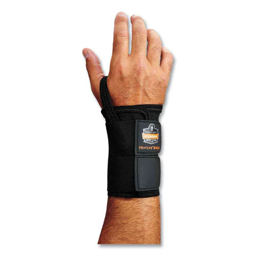 Proflex 4010 Double Strap Wrist Support, Large, Fits Right Hand, Black, Ships In 1-3 Business Days - Image 1