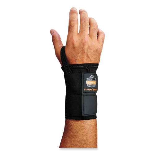 Proflex 4010 Double Strap Wrist Support, Medium, Fits Left Hand, Black, Ships In 1-3 Business Days - Image 1