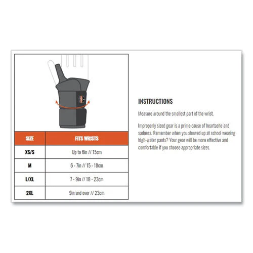 Proflex 4020 Lightweight Wrist Support, X-small/small, Fits Right Hand, Gray, Ships In 1-3 Business Days - Image 3