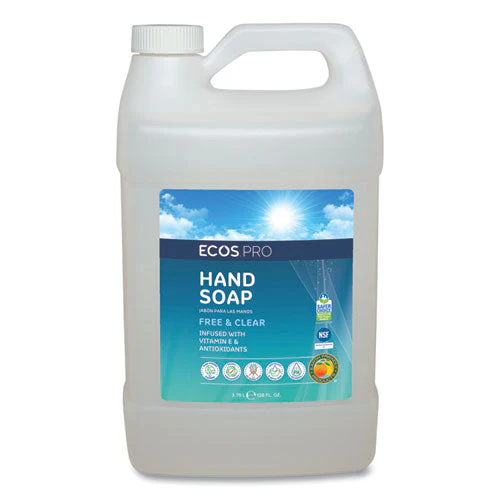 Liquid Hand Soap, Free And Clean Scent, 1 Gal Bottle - Image 1