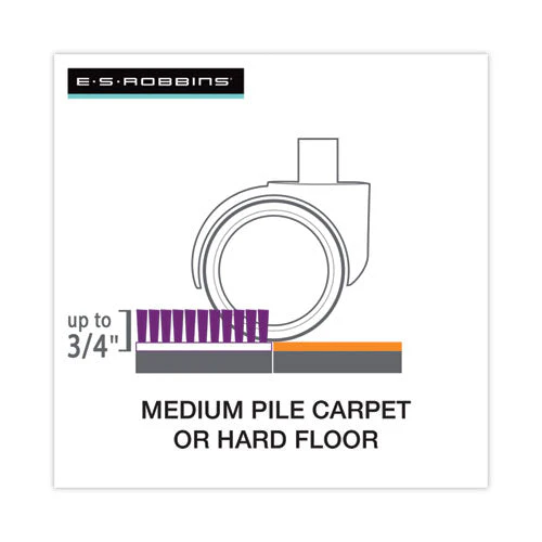 Floor+mate, For Hard Floor To Medium Pile Carpet Up To 0.75", 46 X 48, Black - Image 3