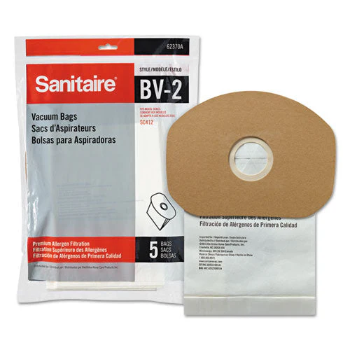 Disposable Dust Bags For Sanitaire Commercial Backpack Vacuum, 5/pack, 10 Packs/carton - Image 1