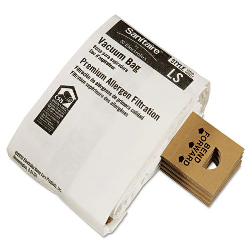 Commercial Upright Vacuum Cleaner Replacement Bags, Style Ls, 5/pack, 10 Packs/carton - Image 3