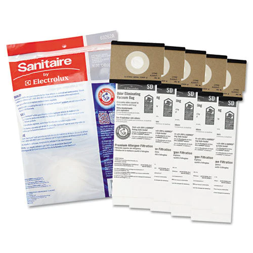 Sd Premium Allergen Vacuum Bags For Sc9100 Series, 5/pack, 10 Packs/carton - Image 2