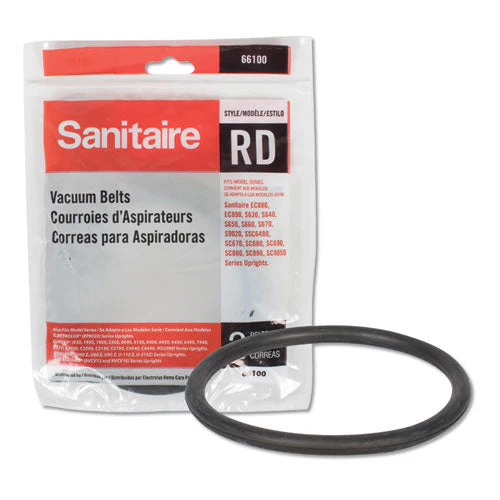 Replacement Belt For Upright Vacuum Cleaner, Rd Style, 2/pack - Image 1