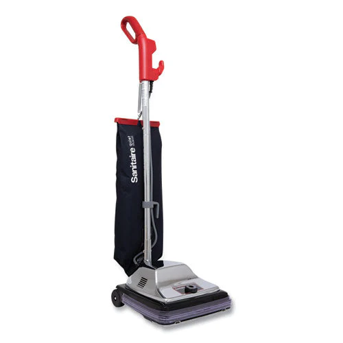 Tradition Quietclean Upright Vacuum Sc889a, 12" Cleaning Path, Gray/red/black - Image 1