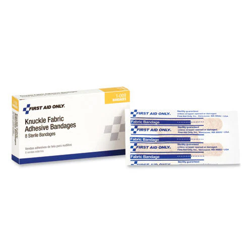 First Aid Fabric Knuckle Bandages, 8/box - Image 1