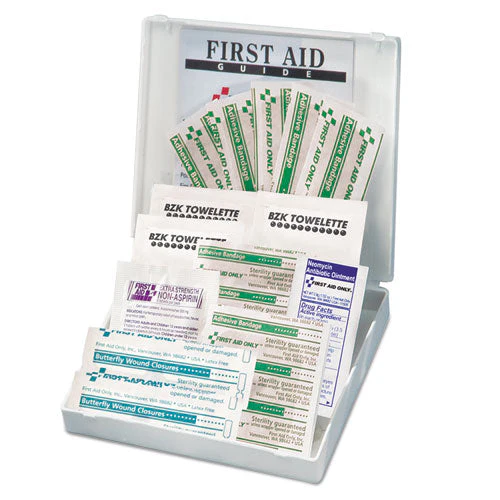 All-purpose First Aid Kit, 21 Pieces, 4.75 X 3, Plastic Case - Image 2