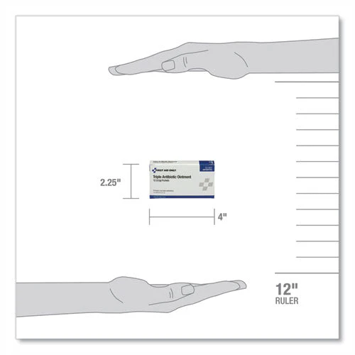 First Aid Kit Refill Triple Antibiotic Ointment, Packet, 12/box - Image 3