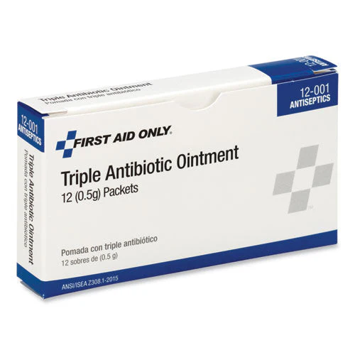 First Aid Kit Refill Triple Antibiotic Ointment, Packet, 12/box - Image 2