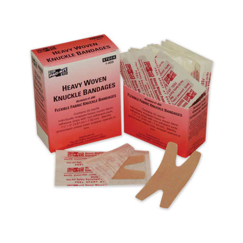 Heavy Woven Knuckle Bandages, Sterile, Individually Wrapped, 50/box - Image 1