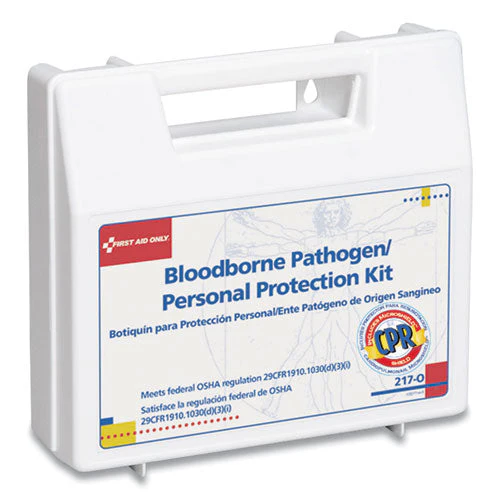 Bloodborne Pathogen And Personal Protection Kit With Microshield, 26 Pieces, Plastic Case - Image 2