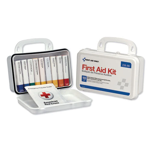 Ansi-compliant First Aid Kit, 64 Pieces, Plastic Case - Image 1