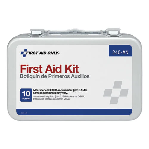 Unitized First Aid Kit For 10 People, 65 Pieces, Osha/ansi, Metal Case - Image 2