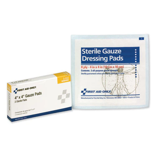 Gauze Pads, Sterile, 4 X 4, 2/box - Image 1