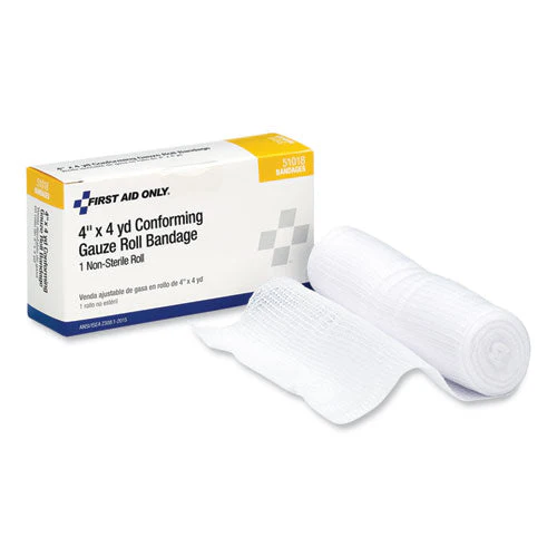 First Aid Conforming Gauze Bandage, Non-sterile, 4" Wide - Image 1