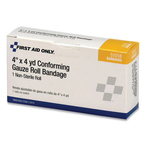 First Aid Conforming Gauze Bandage, Non-sterile, 4" Wide - Image 3