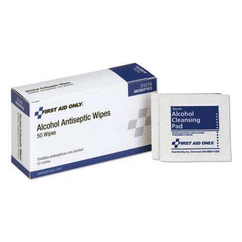 First Aid Alcohol Pads, 50/box - Image 1