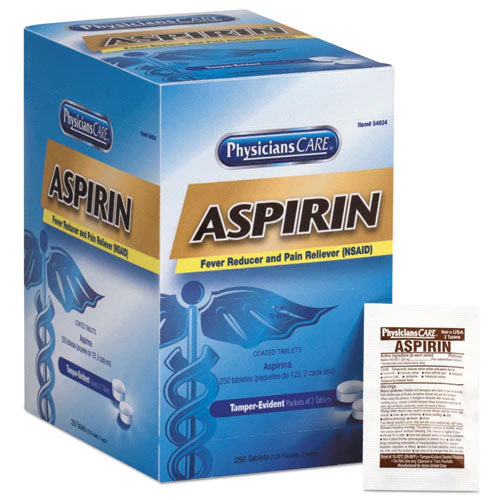 Aspirin Tablets, 250/box - Image 1