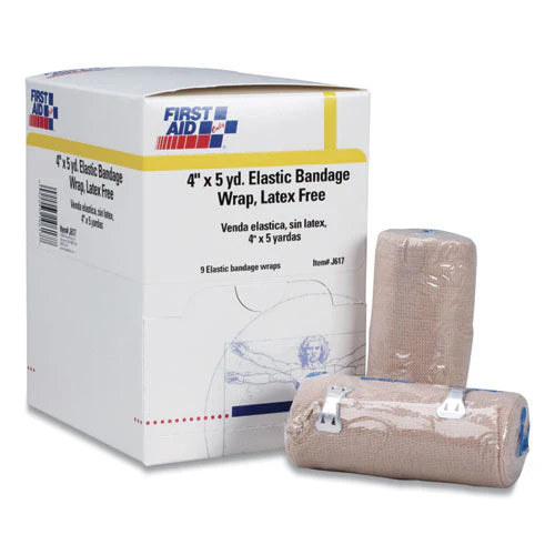 Reusable Elastic Bandage Wrap, 4" X 15 Ft, 9/box - Image 1
