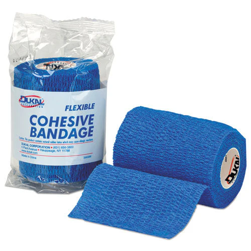 First-aid Refill Flexible Cohesive Bandage Wrap, 3" X 5 Yd, Blue - Image 1