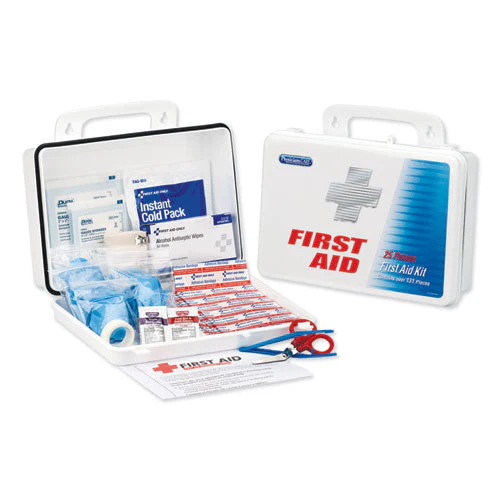 Office First Aid Kit, For Up To 25 People, 131 Pieces, Plastic Case - Image 1