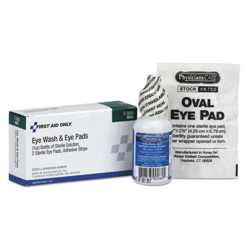 Eyewash Set W/eyepads And Adhesive Strips, 4 Pieces - Image 1
