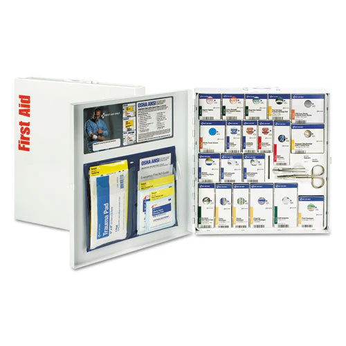 Ansi 2015 Smartcompliance General Business First Aid Station For 50 People, 241 Piece, Metal Case - Image 1