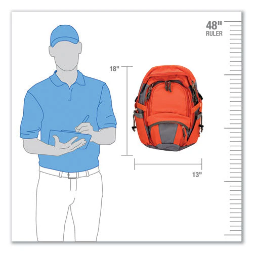 Emergency Preparedness First Aid Backpack, Xl, 63 Pieces, Nylon Fabric - Image 2