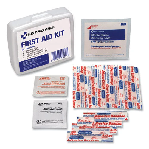 First Aid On The Go Kit, Mini, 13 Pieces, Plastic Case - Image 1