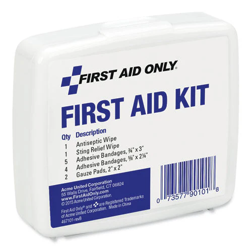 First Aid On The Go Kit, Mini, 13 Pieces, Plastic Case - Image 3