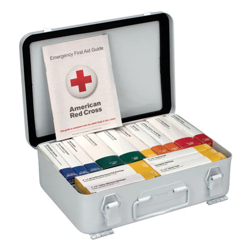 Unitized Ansi Compliant Class A Type Iii First Aid Kit For 25 People, 84 Pieces, Metal Case - Image 3