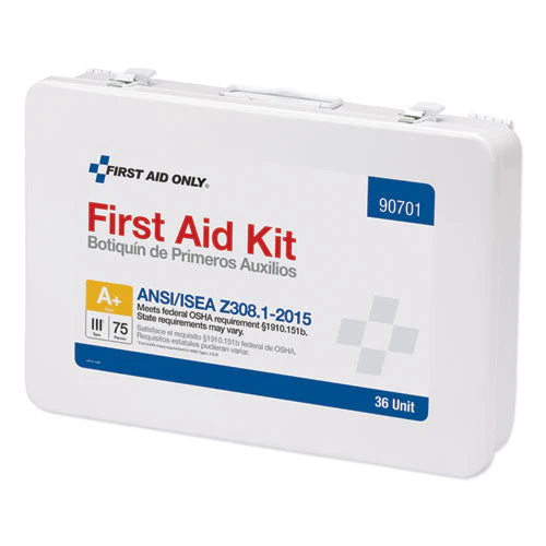 Unitized Ansi Compliant Class A Type Iii First Aid Kit For 25 People, 84 Pieces, Metal Case - Image 2