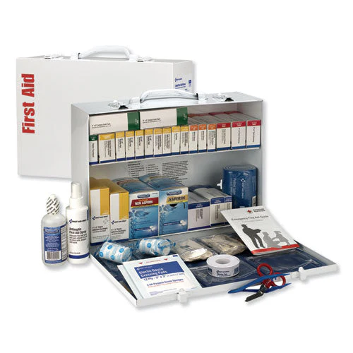 Ansi 2015 Class B+ Type I And Ii Industrial First Aid Kit For 75 People, 446 Pieces, Metal Case - Image 1