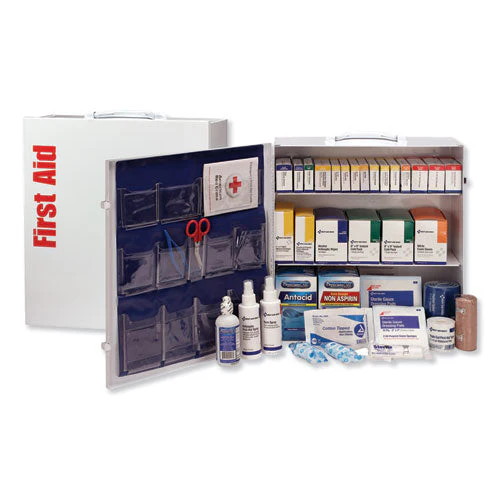 Ansi 2015 Class A+ Type I And Ii Industrial First Aid Kit 100 People, 676 Pieces, Metal Case - Image 1