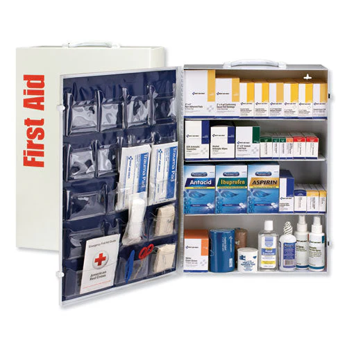 Ansi Class B+ 4 Shelf First Aid Station With Medications, 1,461 Pieces, Metal Case - Image 1
