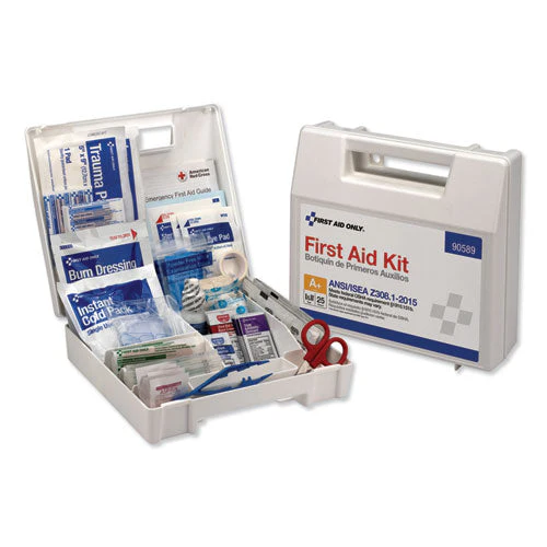 Ansi 2015 Compliant Class A+ Type I And Ii First Aid Kit For 25 People, 141 Pieces, Plastic Case - Image 1