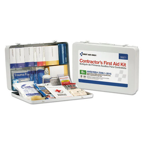 Contractor Ansi Class B First Aid Kit For 50 People, 254 Pieces, Metal Case - Image 1