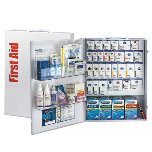Ansi 2015 Smartcompliance General Business First Aid Kit For 150 People, 925 Pieces, Metal Case - Image 1