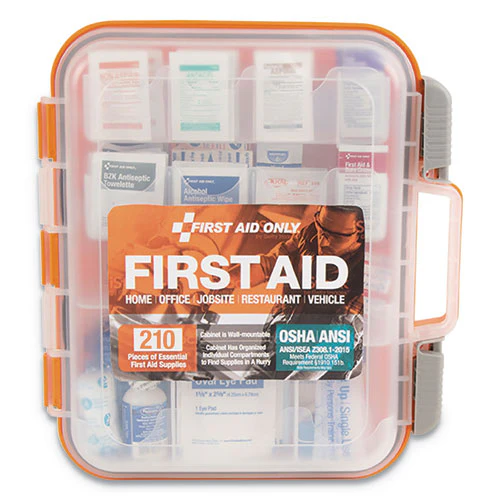 Ansi Class A Bulk First Aid Kit, 210 Pieces, Plastic Case - Image 1