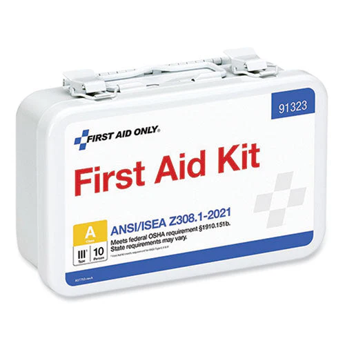 Ansi 2021 First Aid Kit For 10 People, 76 Pieces, Metal Case - Image 2
