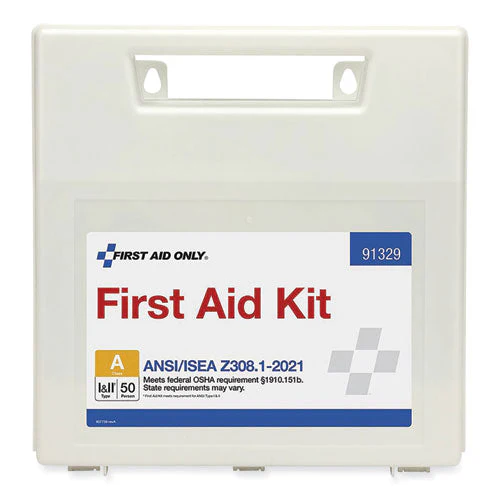 Ansi 2021 First Aid Kit For 50 People, 184 Pieces, Plastic Case - Image 1