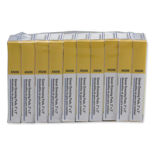 Refill Gauze Pads For Ansi-compliant First Aid Kits/cabinets, Sterile, 3 X 3, 40/pack - Image 1