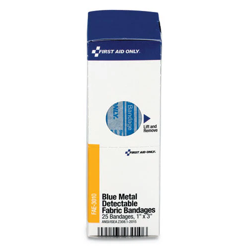 Refill For Smartcompliance General Cabinet, Blue Metal Detectable Bandages,1 X 3, 25/box - Image 2