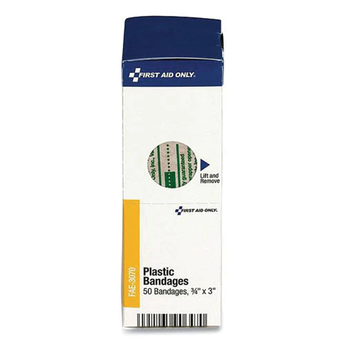 Adhesive Plastic Bandages, 0.75 X 3, 50/box - Image 1
