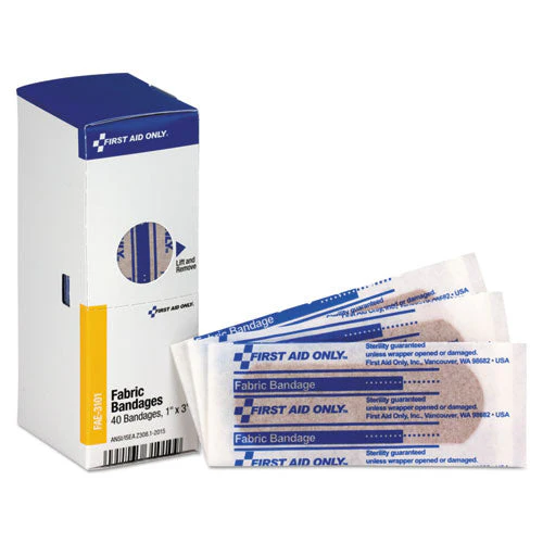 Refill For Smartcompliance General Business Cabinet, Fabric Bandages, 1 X 3, 40/box - Image 1
