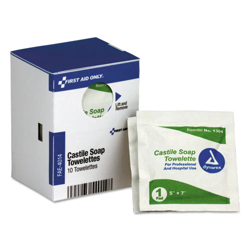 Refill For Smartcompliance General Business Cabinet, Castile Soap Wipes, 5 X 7, 10/box - Image 1