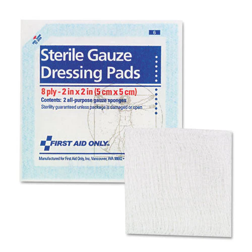 Smartcompliance Gauze Pads, Sterile, 8-ply, 2 X 2, 5 Dual-pads/pack - Image 1