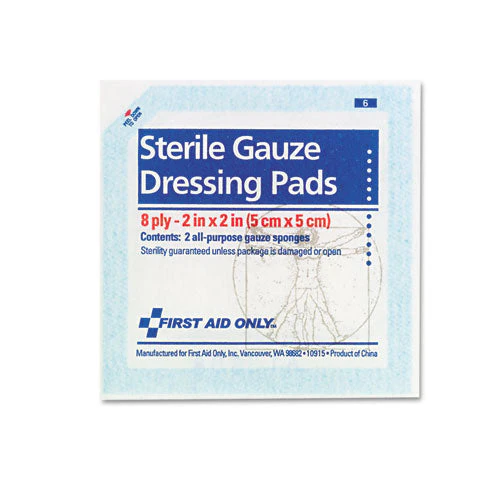 Smartcompliance Gauze Pads, Sterile, 8-ply, 2 X 2, 5 Dual-pads/pack - Image 2